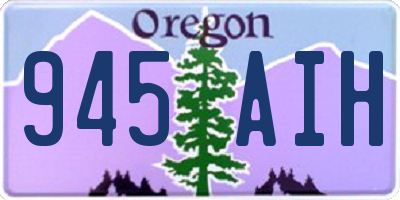 OR license plate 945AIH