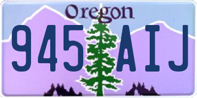 OR license plate 945AIJ