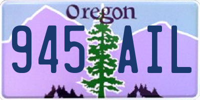 OR license plate 945AIL