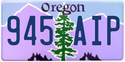 OR license plate 945AIP