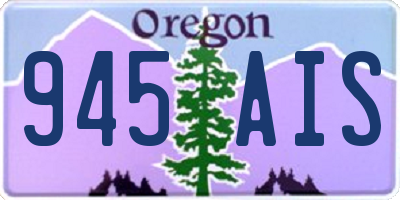 OR license plate 945AIS
