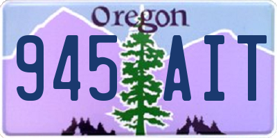 OR license plate 945AIT