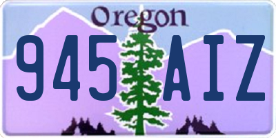 OR license plate 945AIZ