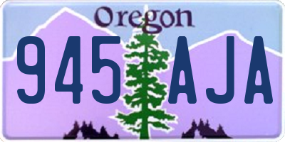 OR license plate 945AJA