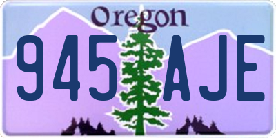 OR license plate 945AJE