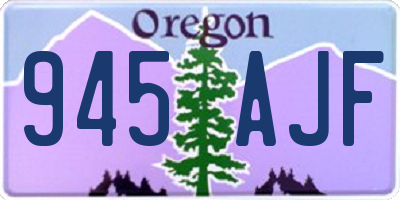 OR license plate 945AJF