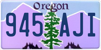 OR license plate 945AJI