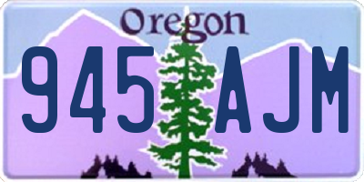 OR license plate 945AJM
