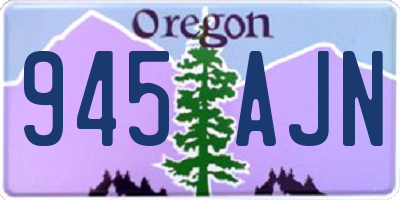OR license plate 945AJN