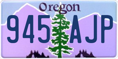 OR license plate 945AJP