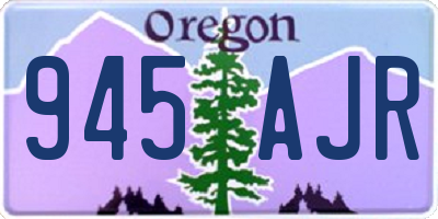 OR license plate 945AJR