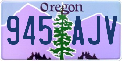 OR license plate 945AJV