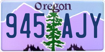 OR license plate 945AJY