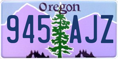 OR license plate 945AJZ