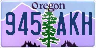OR license plate 945AKH