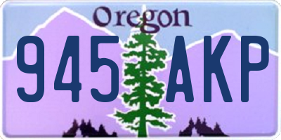 OR license plate 945AKP