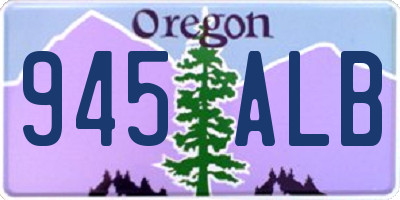 OR license plate 945ALB