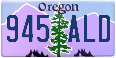 OR license plate 945ALD