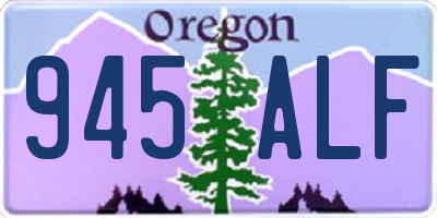 OR license plate 945ALF