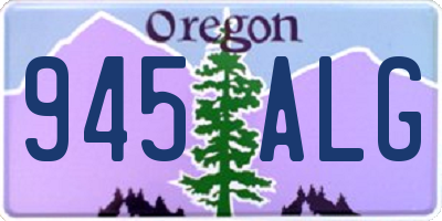 OR license plate 945ALG