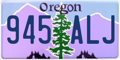 OR license plate 945ALJ