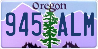 OR license plate 945ALM