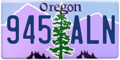 OR license plate 945ALN