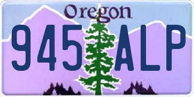 OR license plate 945ALP