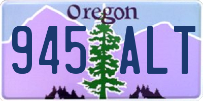 OR license plate 945ALT