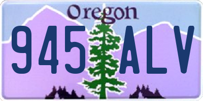 OR license plate 945ALV