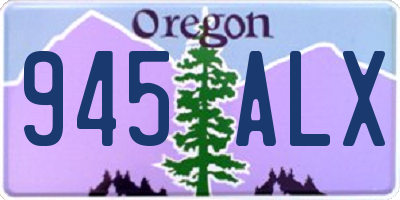 OR license plate 945ALX