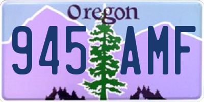 OR license plate 945AMF