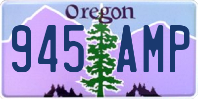 OR license plate 945AMP