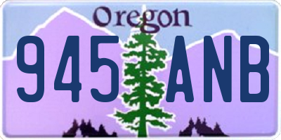 OR license plate 945ANB