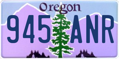 OR license plate 945ANR