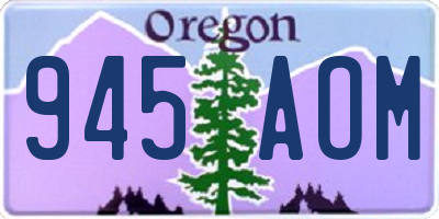 OR license plate 945AOM