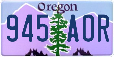 OR license plate 945AOR