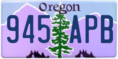 OR license plate 945APB