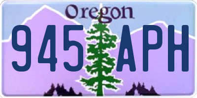 OR license plate 945APH