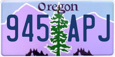 OR license plate 945APJ