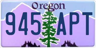 OR license plate 945APT
