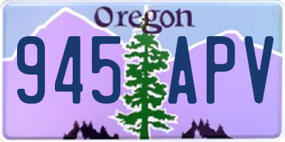 OR license plate 945APV