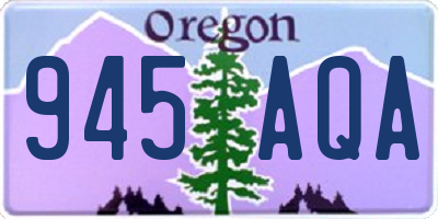 OR license plate 945AQA