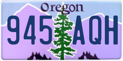 OR license plate 945AQH