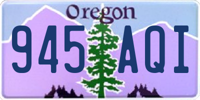 OR license plate 945AQI