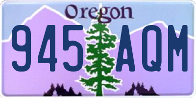 OR license plate 945AQM