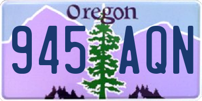 OR license plate 945AQN