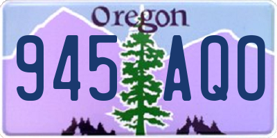 OR license plate 945AQO