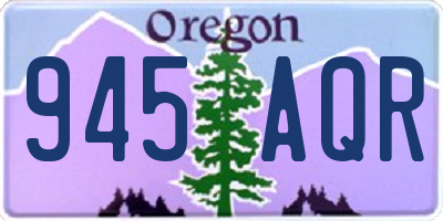 OR license plate 945AQR