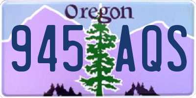OR license plate 945AQS